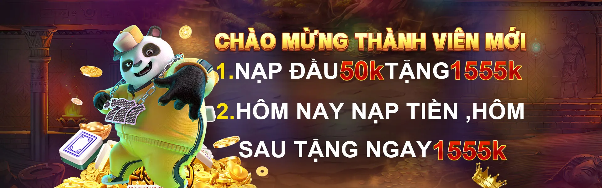 Biểu ngữ chương trình VIP ok83863 với phần thưởng độc quyền